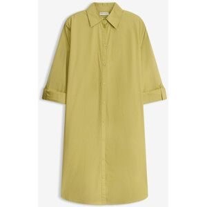 bonprix Hemdblusenkleid aus Baumwoll-Popelinegrün 52Damen