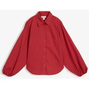 bonprix Bluse aus reiner Bio-Baumwollerot 46Damen