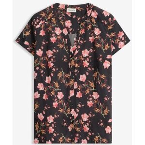 bonprix Kurzarmbluse Regular Fit, für Businessmode, aus Viskose, feminin gestaltet