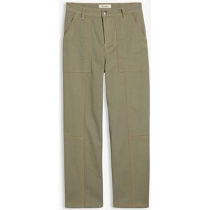 bonprix Verkürzte Twillhose aus Baumwoll-Elasthan-Mixgrün 42Damen