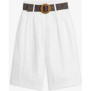 bonprix Bermuda aus softem Viskose-Mixweiß 52Damen
