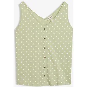 bonprix Top aus reiner Bio-Baumwollegrün 40Damen