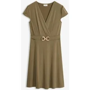 bonprix Jerseykleid mit dekorativer Schließegrün 52Damen
