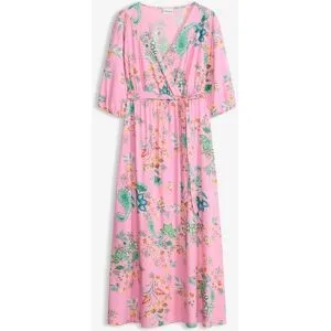 bonprix Midikleid aus fließender Viskoserosa 44Damen