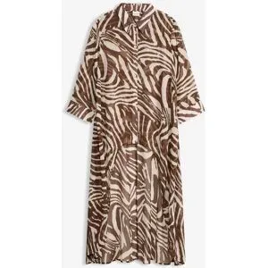 bonprix Chiffon-Longblusebraun 44Damen