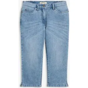 bonprix Straight Jeans, Mid Waist, Stretchblau 56Damen