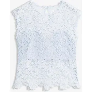 bonprix Top aus Spitzeblau 40Damen