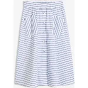 bonprix Teller-Rock aus reiner Baumwolleblau 50Damen