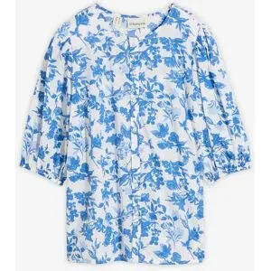 bonprix Bluse aus reiner Baumwolleweiß 48Damen