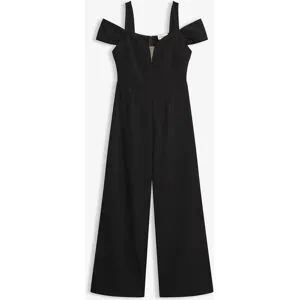 bonprix Overall aus strukturiertem Crepéschwarz 36Damen