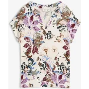 bonprix Kurzarm-Tunika aus fließender Viskosebeige 36Damen