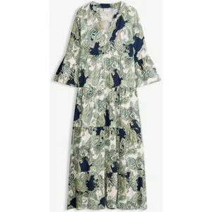 bonprix Maxikleid aus fließender Viskoseblau 38Damen