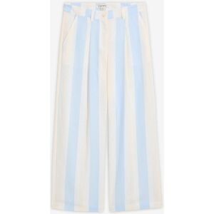 bonprix Palazzo-Hose in Leinen-Optikweiß 38Damen