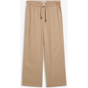 bonprix Lockere Hose aus fließender Viskosebraun 48Damen