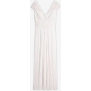 bonprix Brautkleid mit Spitzeweiß 48Damen