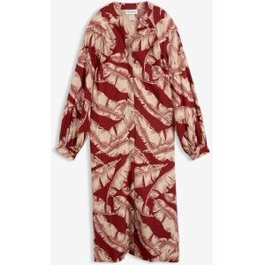 bonprix Kaftan-Kleid aus fließender Viskoserot 48Damen