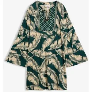 bonprix Tunika-Kleid aus fließendem Viskose-Mixgrün 50Damen