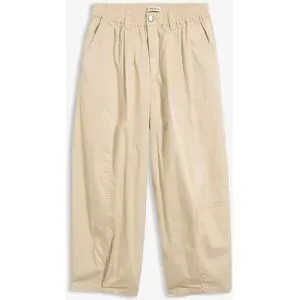 bonprix Barrel-Hose aus Baumwoll-Mixbeige 44Damen