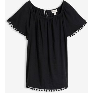 bonprix Bluse aus softem Viskose-Mixschwarz 44Damen