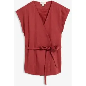 bonprix Westentop mit Gürtel aus Viskose-Mixrot 48Damen