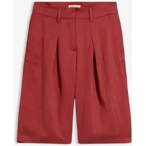 bonprix Konfektionierte Bermuda-Hose aus Viskose-Mixrot 40Damen