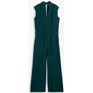 bonprix Viskose-Jumpsuit mit Kelchkragengrün 46Damen