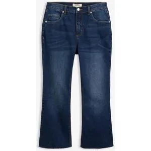 bonprix Bootcut-Jeans High Waist, croppedblau 38Damen