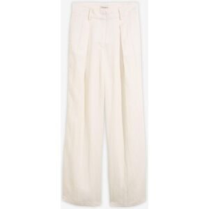 bonprix Sommerliche Bundfaltenhose aus Viskose-Mixweiß 40Damen