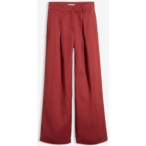 bonprix Sommerliche Bundfaltenhose aus Viskose-Mixrot 44Damen