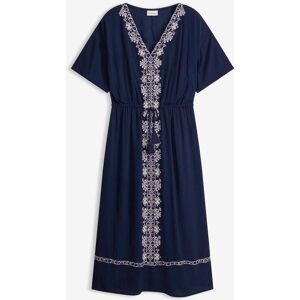 bonprix Midikleid aus fließender Viskoseblau 36Damen