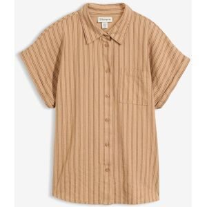 bonprix Kurzarmbluse aus Leinen-Viskose-Mixbeige 46Damen