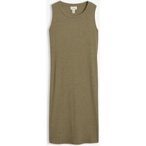 bonprix Rippkleid mit seitlichen Schlitzen aus Viskose-Mixgrün 52Damen