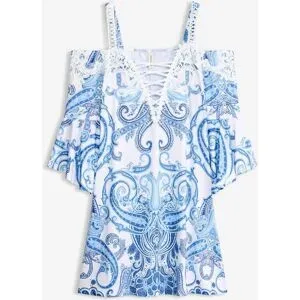 bonprix Off-Shoulder-Kleid für Partys, Off-Shoulder-Design, Halbarm, ausgestellte Passform