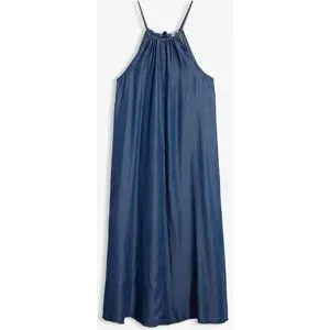 bonprix Jeanskleid aus fließendem Lyocellblau 48Damen