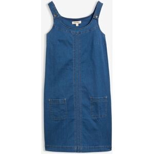 bonprix Jeanskleid aufgesetzte Taschen Latzkleid mit verstellbaren Trägern, aufgesetzte Taschen