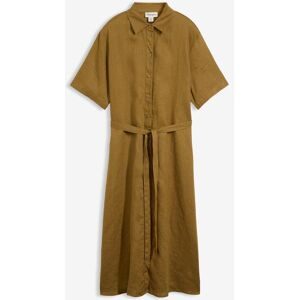 bonprix Blusenkleid aus reinem Leinengrün 40Damen