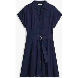 bonprix Blusenkleid aus reiner Baumwolleblau 52Damen
