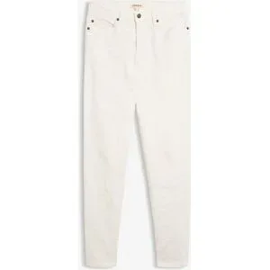 bonprix Mom Jeans Mid Waist, longweiß 44Damen