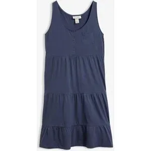 bonprix Baumwoll Jerseykleid, kurzblau 32Damen