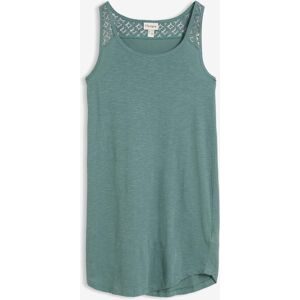 bonprix Shirtkleid aus Baumwolle mit Spitzegrün 44Damen