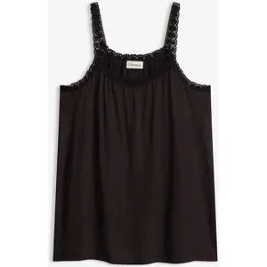 bonprix Top aus fließender Viskoseschwarz 52Damen