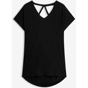 bonprix T-Shirt bequeme Passform, Kurzarm, tiefer Rücken-Ausschnitt