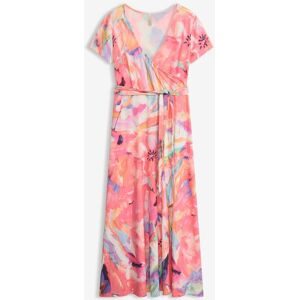 bonprix Maxikleid farbenfrohes Muster, leichtes Material aus Polyester und Elasthan