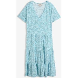 bonprix Jerseykleid für femininen Look, aus Viskose und Elasthan, A-Linie, Kurzarm