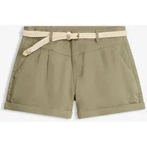 bonprix Shorts aus Baumwolle und Elasthan, Regular Fit, mit umgeschlagenem Saum