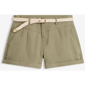 bonprix Shorts aus Baumwolle und Elasthan, Regular Fit, mit umgeschlagenem Saum