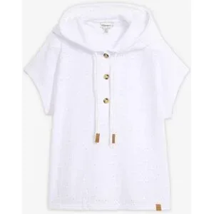 bonprix Kapuzen-Henleyshirtweiß 40Damen