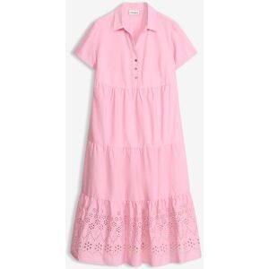 bonprix Tunika-Kleid aus reiner Baumwolle mit Lochstickereirosa 46Damen