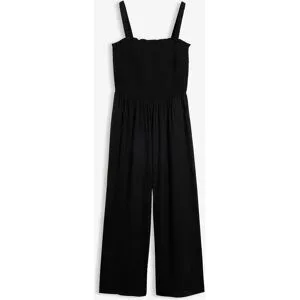 bonprix Jumpsuit aus fließender Viskoseschwarz 46Damen