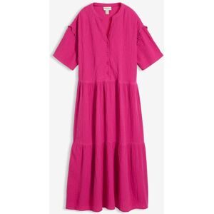 bonprix Midikleid aus weichem Musselinpink 36Damen
